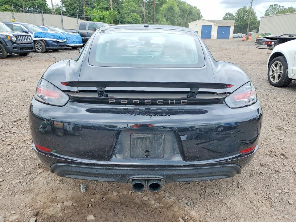 2021 Porsche Cayman VIN WP0AA2A80MS260491 COPART salvage auction — ALL OVER, PA - CERTIFICATE OF SALVAGE, sold $29,250 on 2026-08-17 (photo 6)