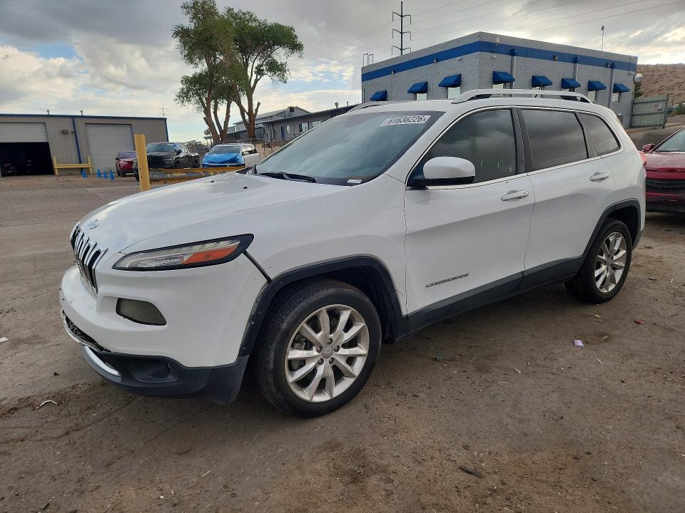 2015 Jeep Cherokee VIN 1C4PJLDS8FW505671 COPART salvage auction — FRONT END, NM - CERT OF TITLE-SALVAGE, sold $200 on 2026-09-16 (photo 1)