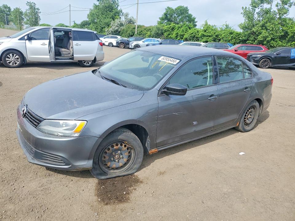 2013 Volkswagen Jetta VIN 3VW1K7AJ4DM300767 COPART salvage auction — SIDE, Qc - Gravement Accidente, sold $400 on 2026-08-11 (photo 1)