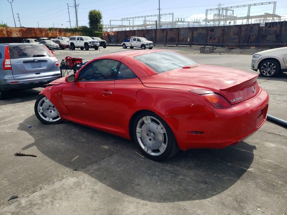 2004 Lexus Sc 430 VIN JTHFN48Y340053664 COPART salvage auction — UNDERCARRIAGE, CA - SALVAGE CERTIFICATE, sold $1,100 on 2026-07-29 (photo 2)