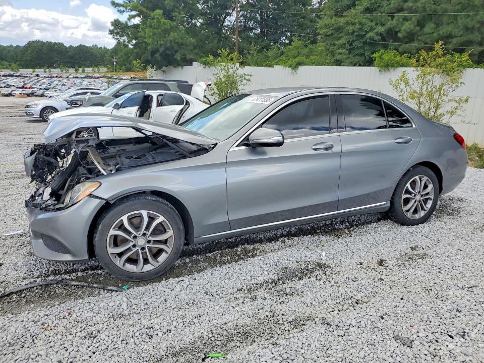 2015 Mercedes-benz C class VIN 55SWF4KB2FU080585 COPART salvage auction — FRONT END, Ga - Certificate Of Title, sold $2,700 on 2026-08-01 (photo 1)