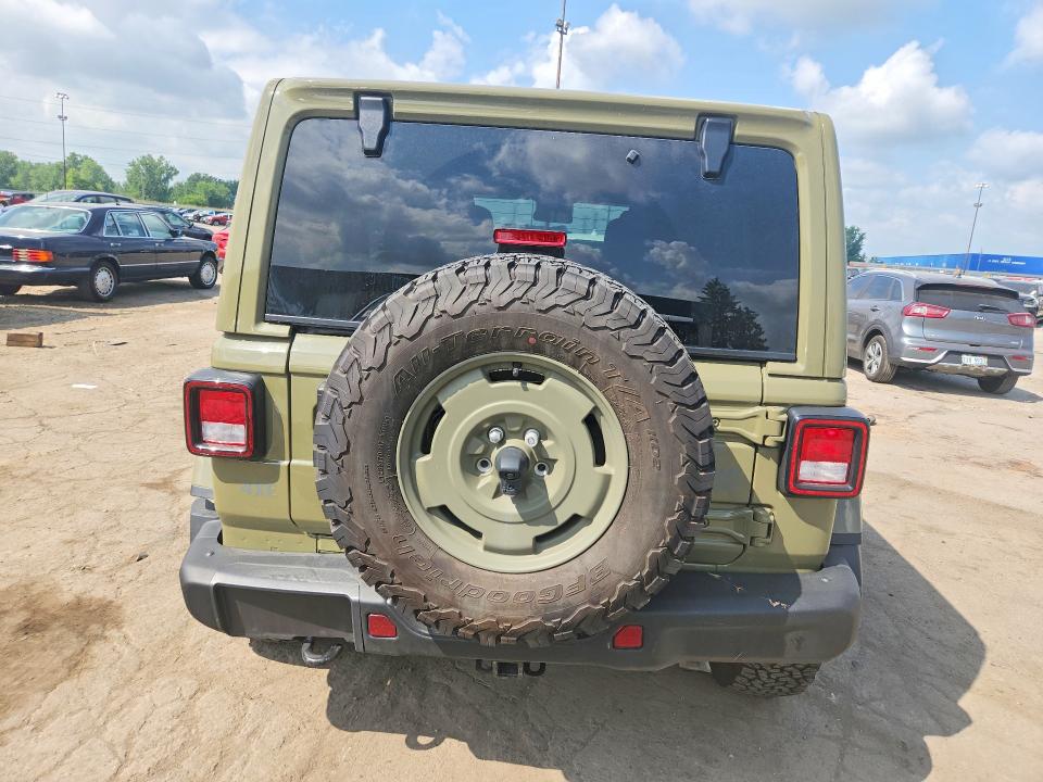 2025 Jeep Wrangler / VIN 1C4RJXN68SW524510 COPART salvage auction — REAR END, Mi - Cert Of Title-Salvage Vehicle, sold $13,700 on 2026-07-28 (photo 6)