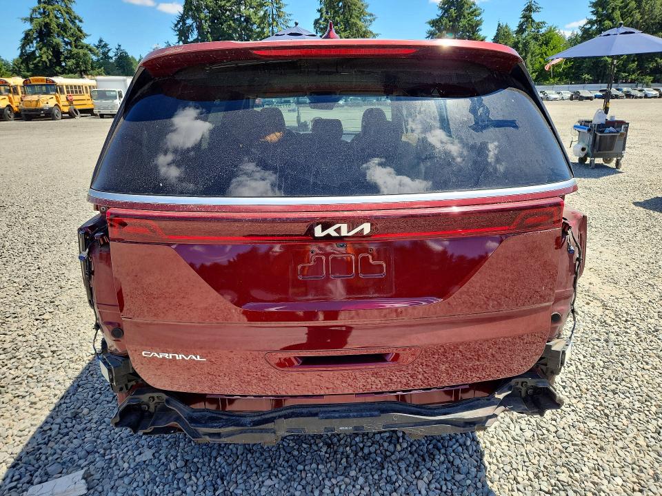 2024 Kia Carnival VIN KNDNB4H31R6310044 COPART salvage auction — REAR END, Wa - Bill Of Sale, sold $8,000 on 2026-07-14 (photo 6)