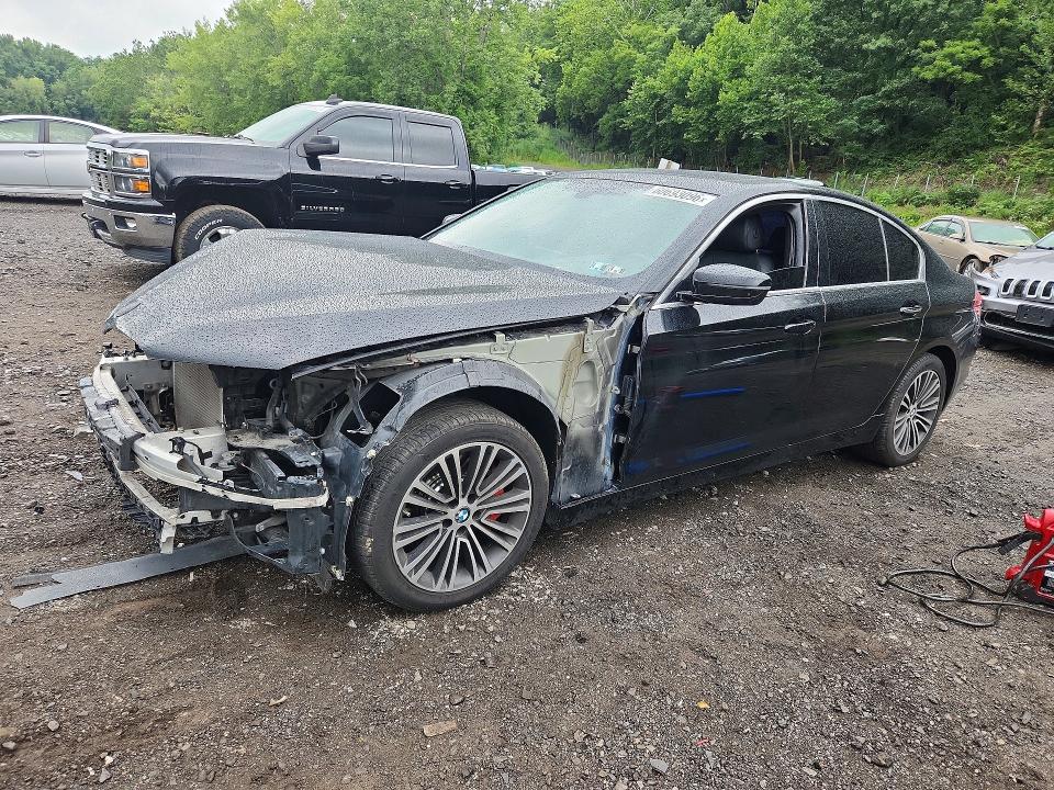 2018 BMW 5er VIN WBAJA7C51JWA72440 COPART salvage auction — FRONT END, NY - MV-907A SALVAGE CERTIFICATE, sold $1,900 on 2026-07-28 (photo 1)