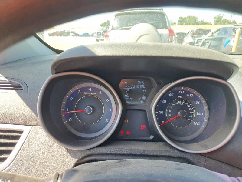 2013 Hyundai Elantra VIN KMHDH6AE8DU003598 COPART salvage auction — FRONT END, CO - SALVAGE TITLE (P), sold $675 on 2026-07-27 (photo 9)
