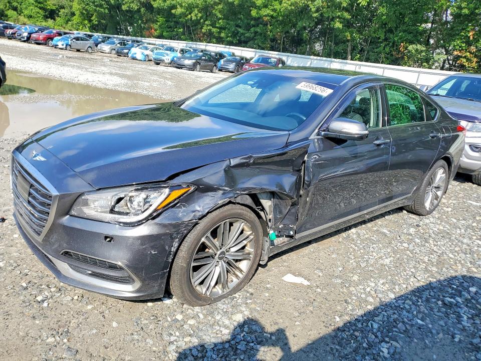 2019 Genesis G80 VIN KMHGN4JE7KU289449 COPART salvage auction — FRONT END, Ma - Cert Of Title-Salvage, sold $925 on 2026-07-29 (photo 1)