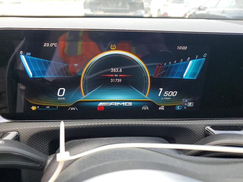 2023 Mercedes-benz Cla-class VIN W1K5J5DB4PN397453 COPART salvage auction — FRONT END, ON - PERMIT SALVAGE, sold $27,750 on 2026-07-23 (photo 9)