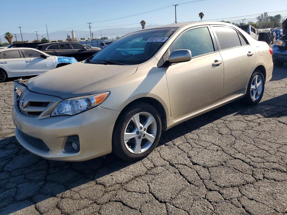 2012 Toyota Corolla VIN 5YFBU4EE2CP030278 COPART salvage auction — FRONT END, CA - SALVAGE CERTIFICATE, sold $1,100 on 2026-07-27 (photo 1)