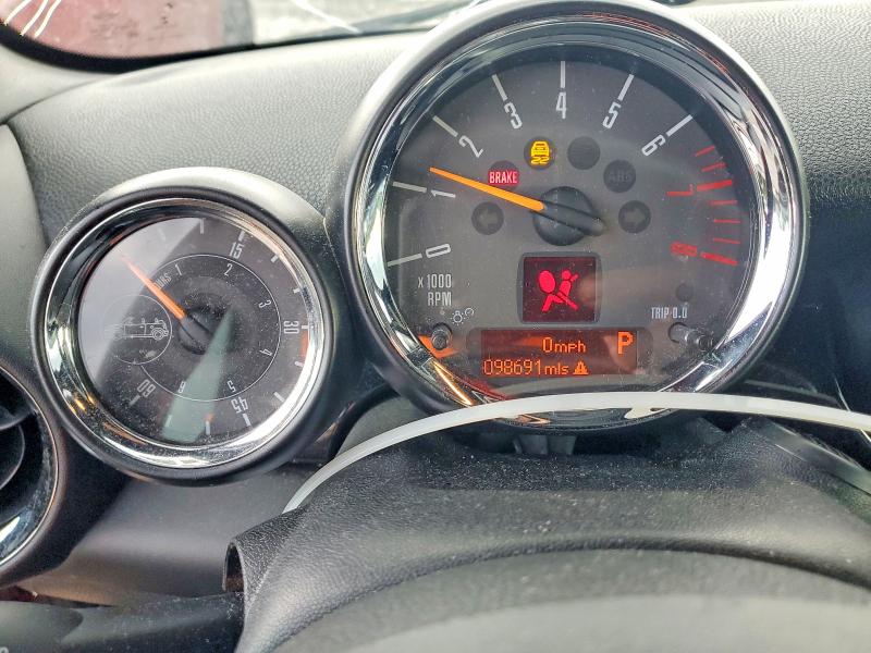 2015 Mini Cooper VIN WMWZP3C58FT708593 COPART salvage auction — FRONT END, Ma - Cert Of Title-Reconstrctd Coll, sold $750 on 2026-08-06 (photo 9)
