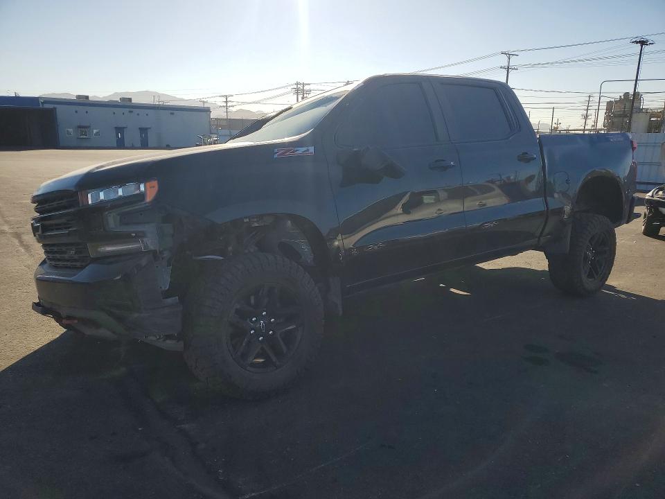 2019 Chevrolet Silverado VIN 1GCPYFED7KZ145735 COPART salvage auction — ROLLOVER, Ca - Salvage Certificate, sold $7,700 on 2026-08-19 (photo 1)