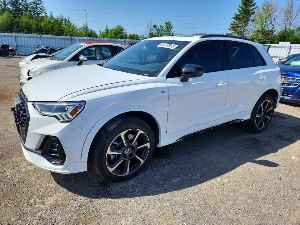 2023 Audi Q3 VIN WA1EECF33P1041618 COPART salvage auction — FRONT END, On - Permit No Brand - Unfit, sold $7,000 on 2026-07-28 (photo 1)