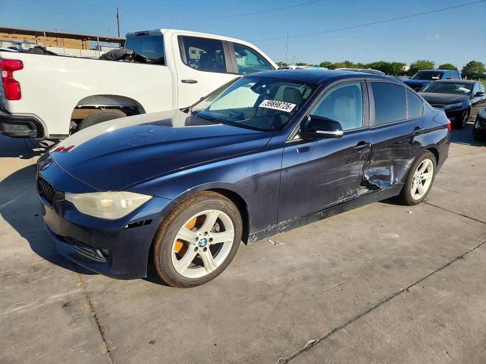 2014 BMW 3er VIN WBA3B1G51ENS77813 COPART salvage auction — SIDE, Tx - Certificate Of Title (P), sold $250 on 2026-07-20 (photo 1)