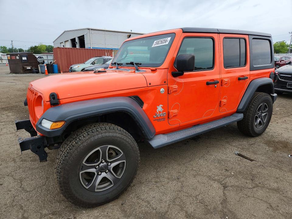 2018 Jeep Wrangler / VIN 1C4HJXDN5JW316300 — COPART salvage auction photo