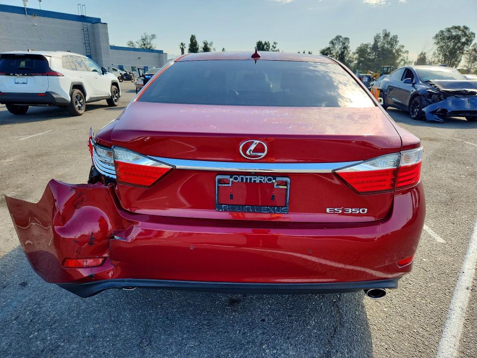 2013 Lexus ES VIN JTHBK1GG6D2012982 COPART salvage auction — REAR END, Ca - Salvage Certificate, sold $3,500 on 2026-08-02 (photo 6)
