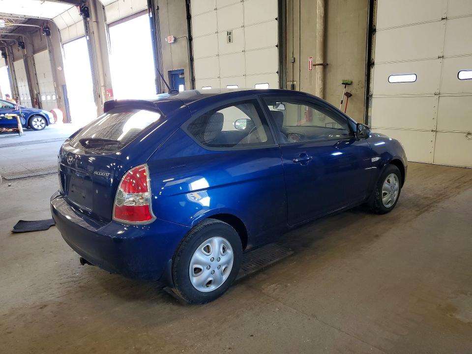 2010 Hyundai Accent VIN KMHCM3AC3AU158124 COPART salvage auction — MECHANICAL, Mn - Certificate Of Title, sold $375 on 2026-07-16 (photo 3)