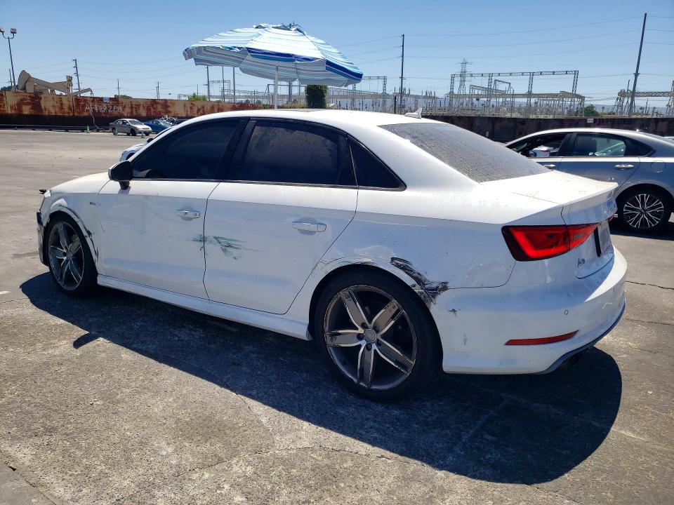 2016 Audi A3 VIN WAUA7GFF9G1071123 COPART salvage auction — FRONT END, Ca - Salvage Certificate, sold $1,950 on 2026-07-17 (photo 2)