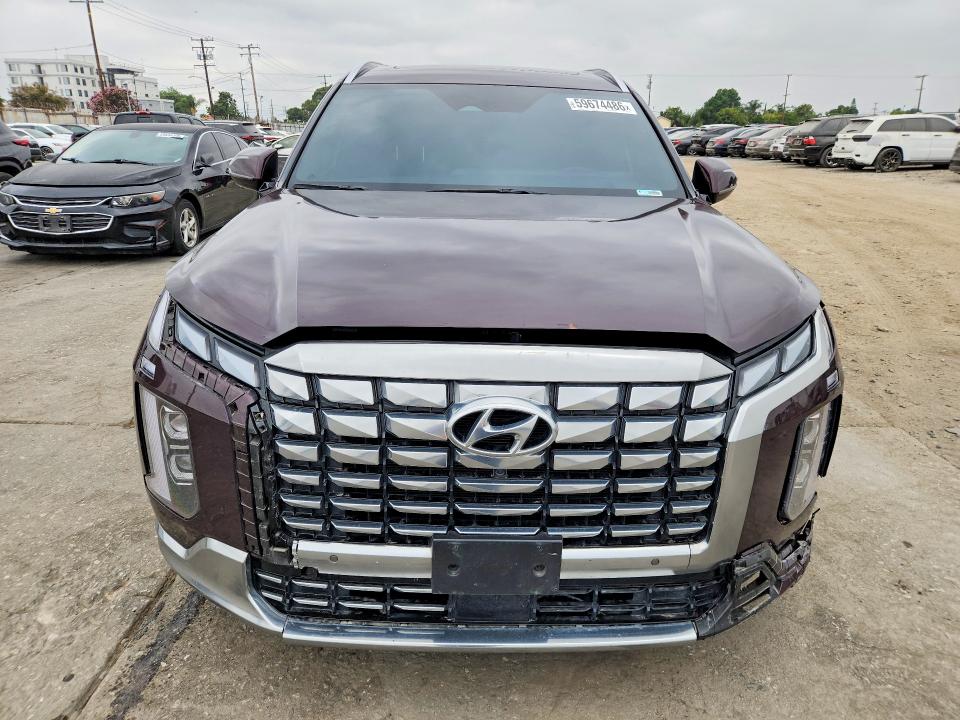 2023 Hyundai Palisade VIN KM8R74GE8PU644663 COPART salvage auction — FRONT END, Ca - Dlr/Dis/Exp Only Salvage Title (P), sold $11,800 on 2026-07-07 (photo 5)