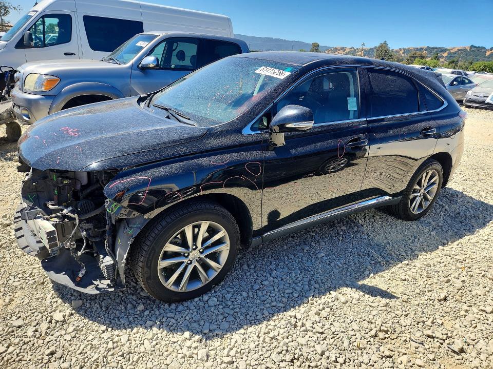 2013 Lexus Rx VIN JTJZB1BA4D2008445 COPART salvage auction — FRONT END, Ca - Salvage Certificate, sold $1,450 on 2026-07-28 (photo 1)
