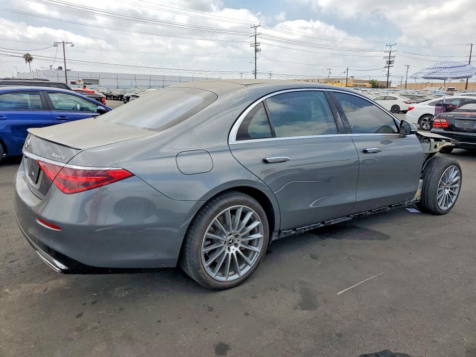 2022 Mercedes-benz S-klasse VIN W1K6G6DB6NA141442 COPART salvage auction — FRONT END, Ca - Salvage Certificate, sold $34,000 on 2026-08-24 (photo 3)