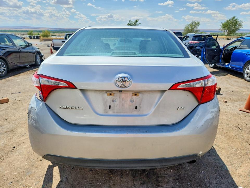 2016 Toyota Corolla VIN 5YFBURHE8GP561175 COPART salvage auction — REAR END, NM - CERTIFICATE OF TITLE, sold $200 on 2026-07-23 (photo 6)