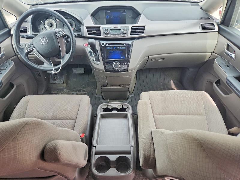 2014 Honda Odyssey VIN 5FNRL5H49EB025247 COPART salvage auction — FRONT END, Tx - Salvage Vehicle Title, sold $4,400 on 2026-07-31 (photo 8)