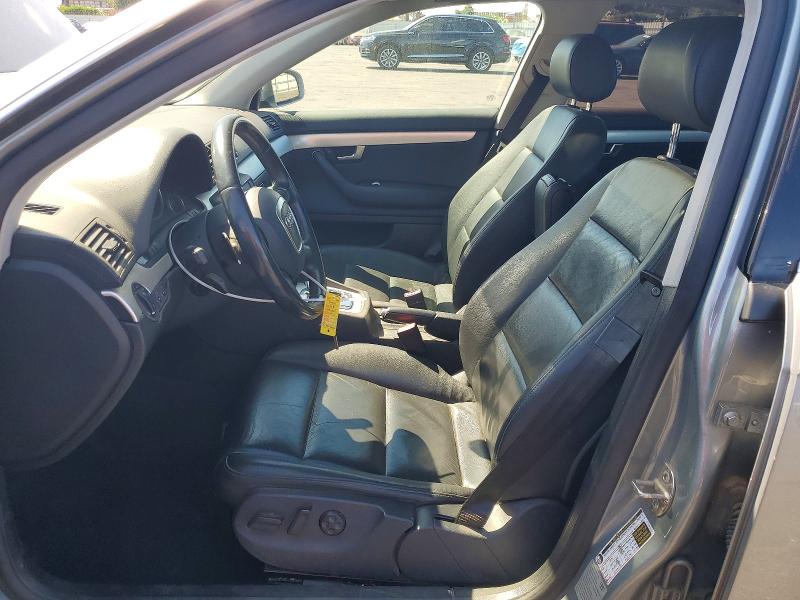 2008 Audi A4 VIN WAUAF78E58A120925 COPART salvage auction — FRONT END, CA - SALVAGE CERTIFICATE, sold $500 on 2026-07-14 (photo 7)