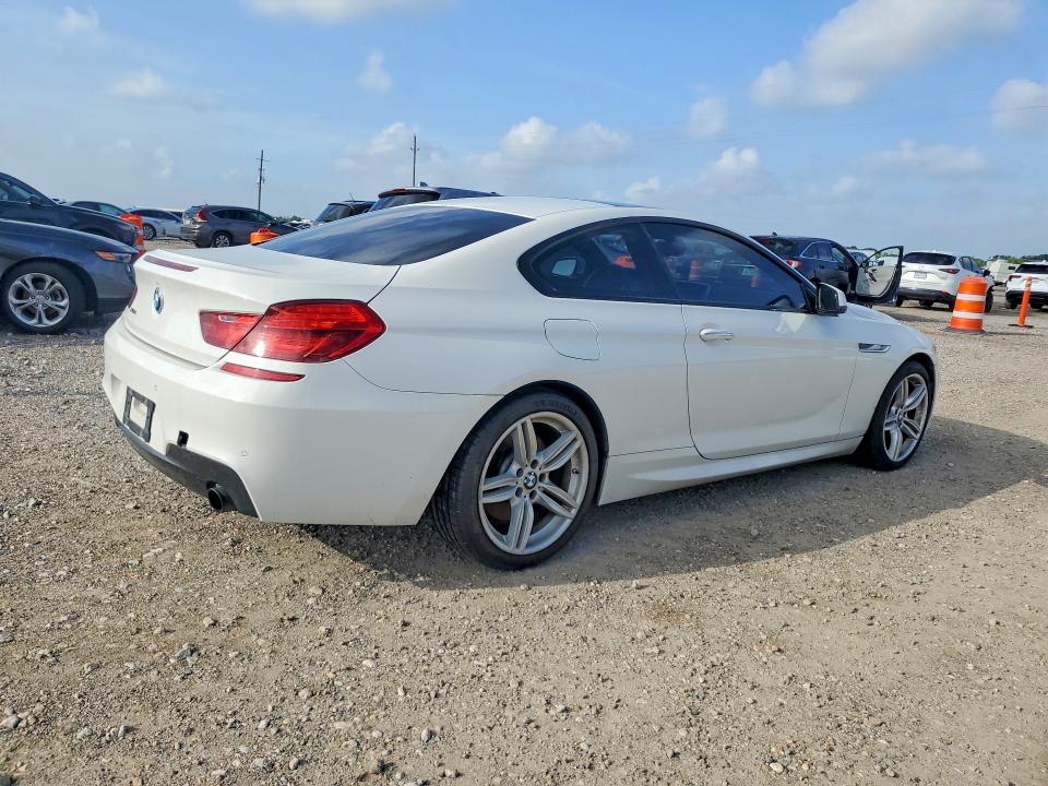 2014 BMW 6er VIN WBALY1C5XEDZ73323 COPART salvage auction — WATER/FLOOD, Tx - Salvage Title-Flood Damage, sold $1,150 on 2026-07-30 (photo 3)