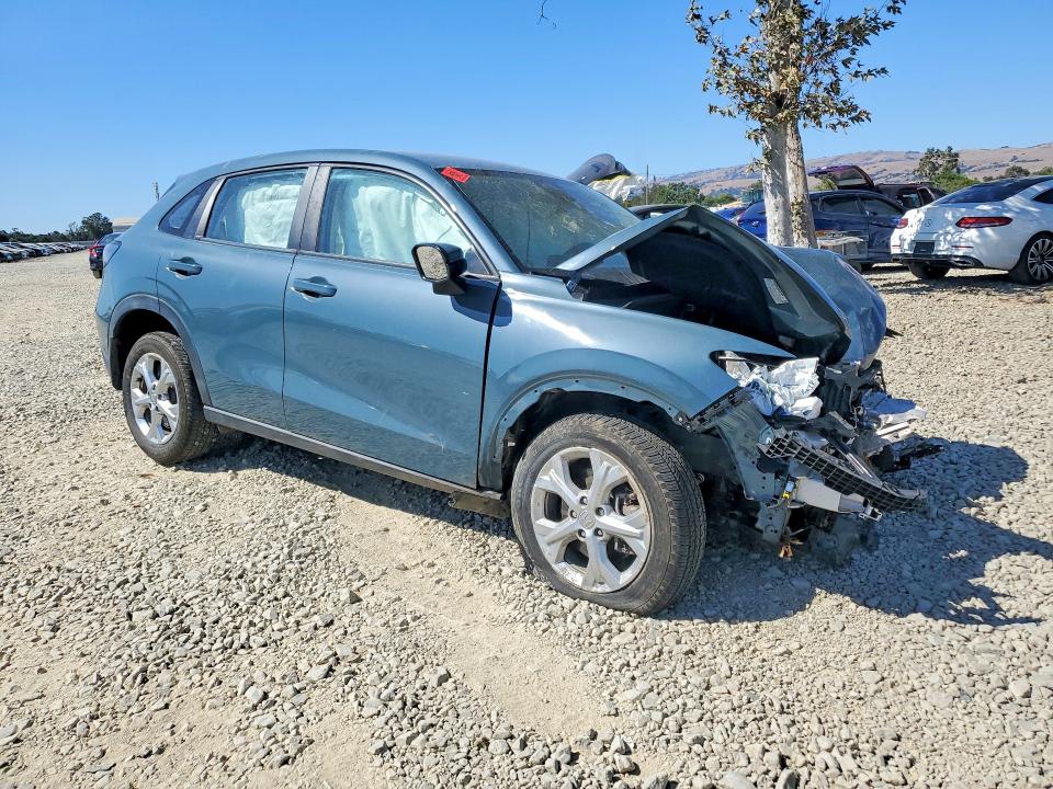 2023 Honda Hr-v VIN 3CZRZ1H32PM718586 COPART salvage auction — FRONT END, Ca - Salvage Certificate, sold $60 on 2026-07-30 (photo 4)