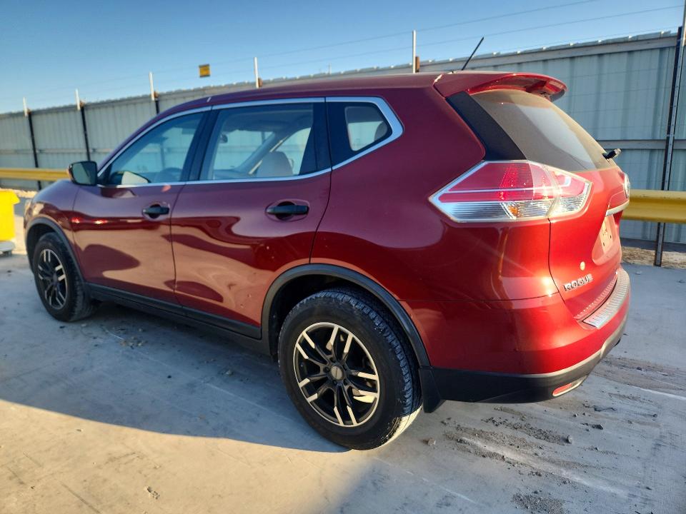 2016 Nissan Rogue VIN JN8AT2MT7GW012590 COPART salvage auction — NORMAL WEAR, Tx - Certificate Of Title, sold $1,150 on 2026-07-10 (photo 2)