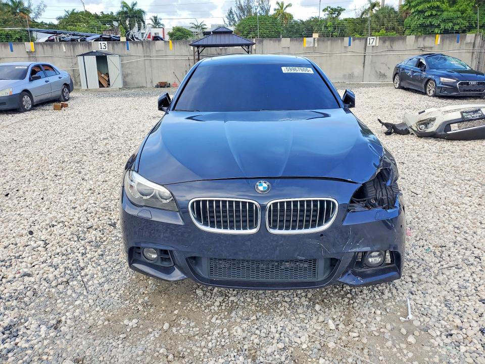 2014 BMW 5er VIN WBA5B1C52ED477636 COPART salvage auction — FRONT END, Salvage Title, sold $200 on 2026-07-31 (photo 5)