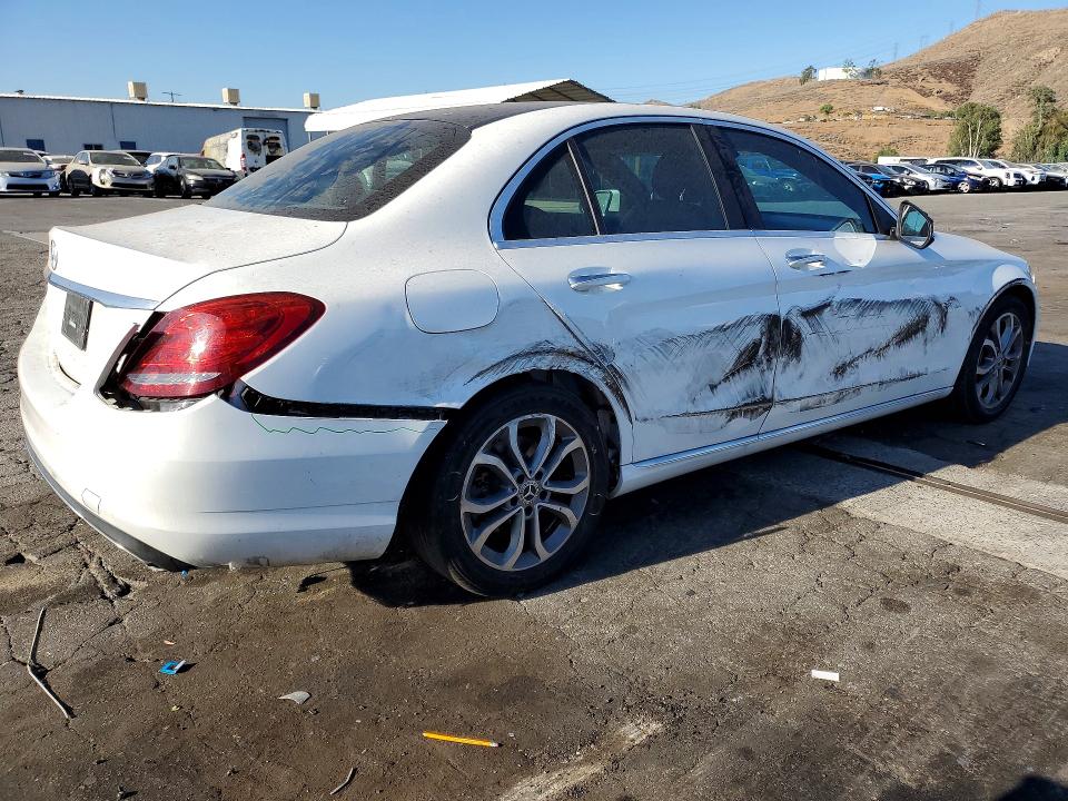 2018 Mercedes-benz C-klasse VIN WDDWF4JB9JR418768 COPART salvage auction — REAR END, Ca - Salvage Certificate, sold $6,600 on 2026-08-20 (photo 3)