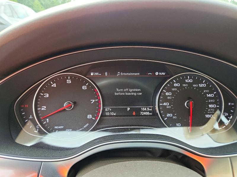 2016 Audi A6 VIN WAUFGAFCXGN150320 COPART salvage auction — FRONT END, Md - Cert Of Salvage > 75% Damage, sold $5,300 on 2026-07-17 (photo 9)