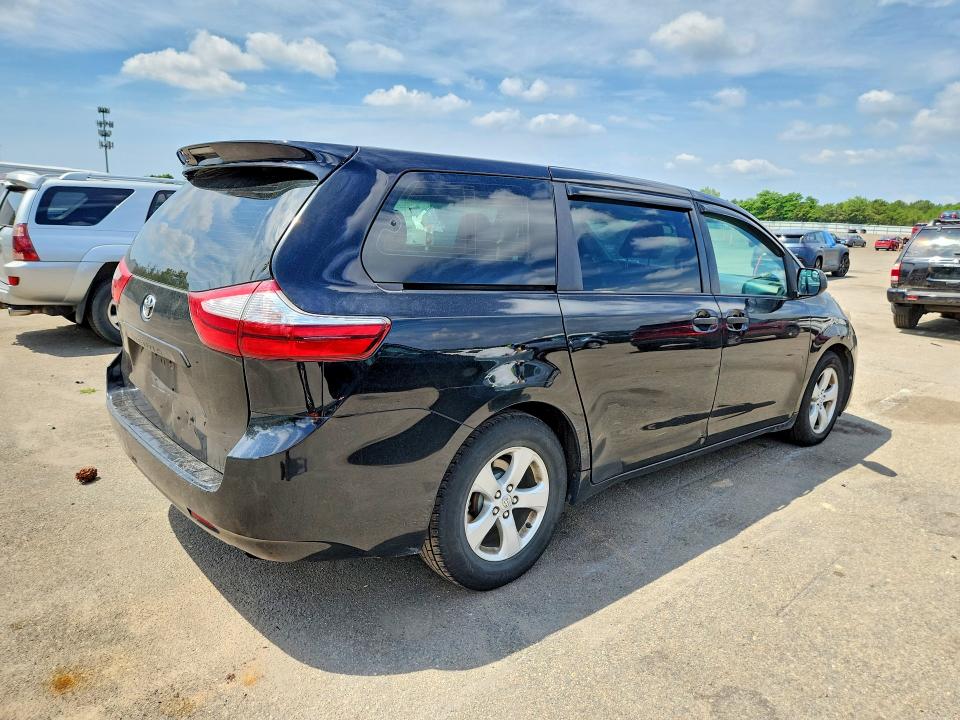 2017 Toyota Sienna VIN 5TDZZ3DC7HS836738 COPART salvage auction — MECHANICAL, Salvage Title, sold $1,150 on 2026-07-20 (photo 3)