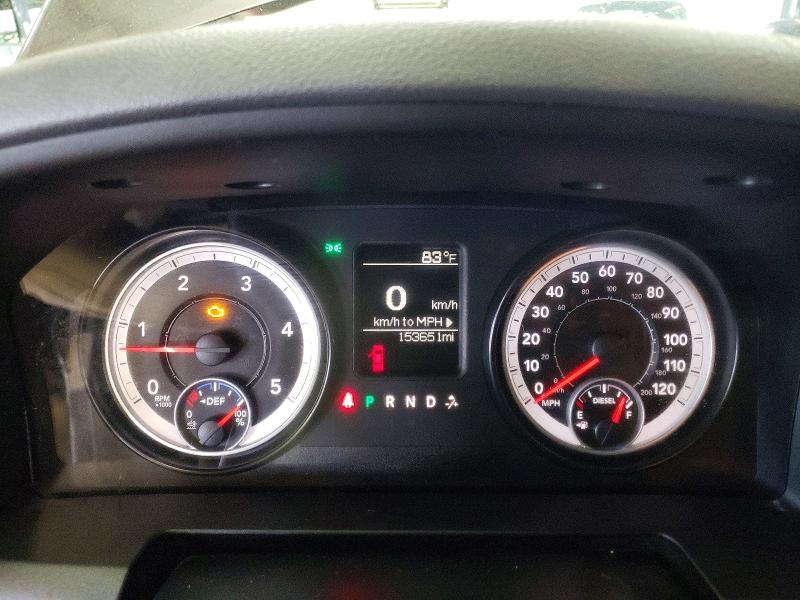 2014 Ram 2500 VIN 3C6UR5HL9EG279218 COPART salvage auction — FRONT END, Vt - Certificate Of Title (P), sold $11,900 on 2026-07-30 (photo 9)