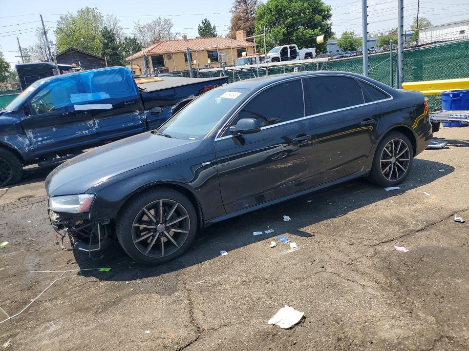2015 Audi A4 VIN WAUBFAFL2FN023920 COPART salvage auction — FRONT END, Co - Public - Salvage Title, sold $1,500 on 2026-07-09 (photo 1)