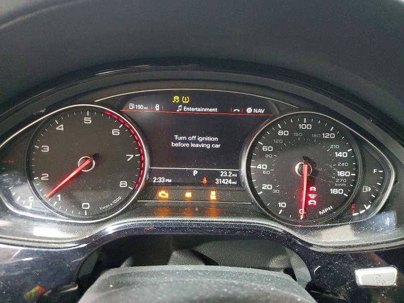 2016 Audi A8 VIN WAU43AFD3GN009262 COPART salvage auction — FRONT END, Salvage Title, sold $425 on 2026-07-21 (photo 9)