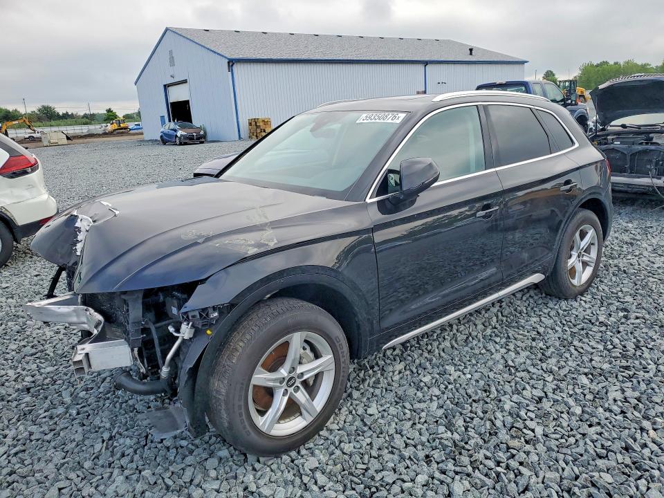 2021 Audi Q5 VIN WA1AAAFY4M2078919 COPART salvage auction — FRONT END, Oh - Cert Of Title-Salvage, sold $4,300 on 2026-07-09 (photo 1)