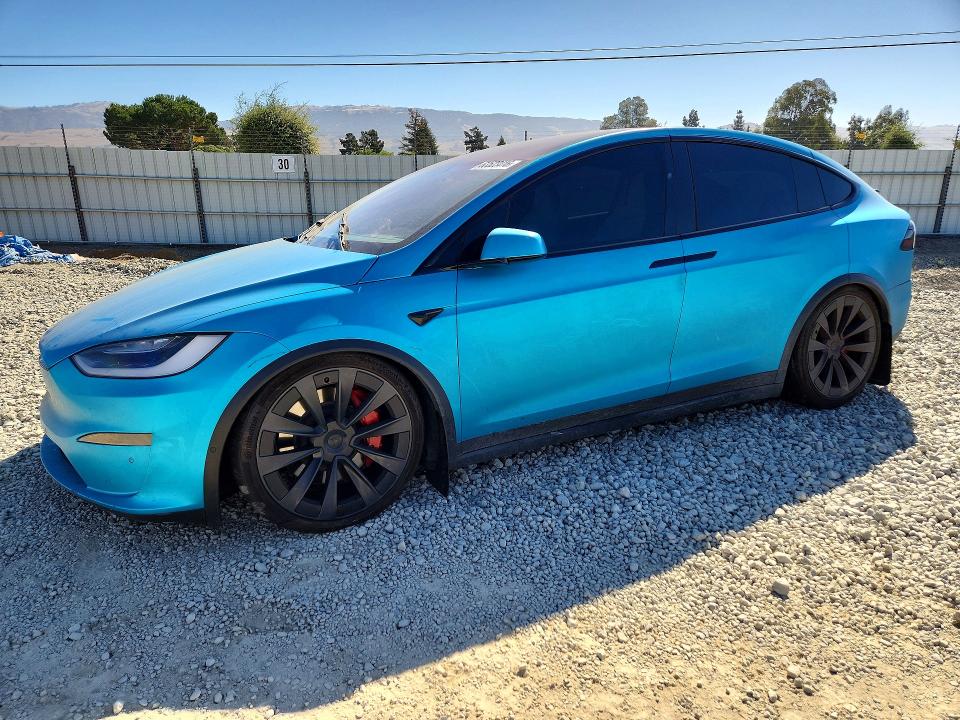 2022 Tesla Model x VIN 7SAXCBE61NF357357 — COPART salvage auction photo