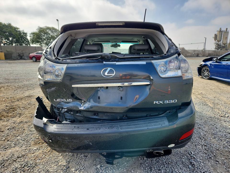 2006 Lexus Rx 330 VIN JTJGA31U360059452 COPART salvage auction — REAR END, CA - SALVAGE CERTIFICATE, sold $200 on 2026-07-21 (photo 6)
