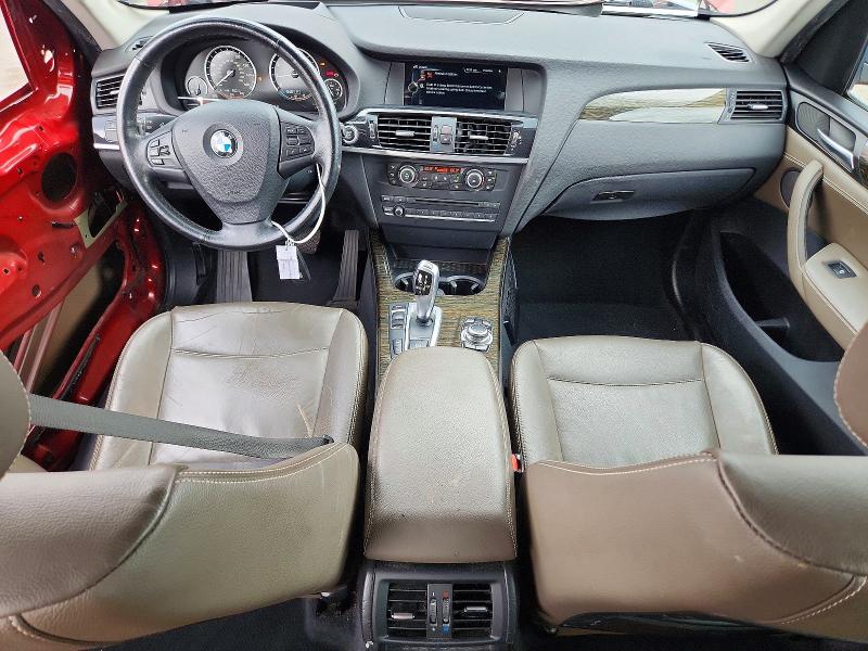 2014 BMW X3 VIN 5UXWX9C52E0D20558 COPART salvage auction — WATER/FLOOD, Pa - Certificate Of Salvage, sold $1,000 on 2026-07-31 (photo 8)