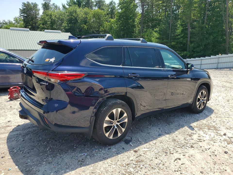 2020 Toyota Highlander VIN 5TDGBRCH8LS502724 COPART salvage auction — REAR END, Ma - Cert Of Title-Salvage, sold $5,000 on 2026-07-29 (photo 3)
