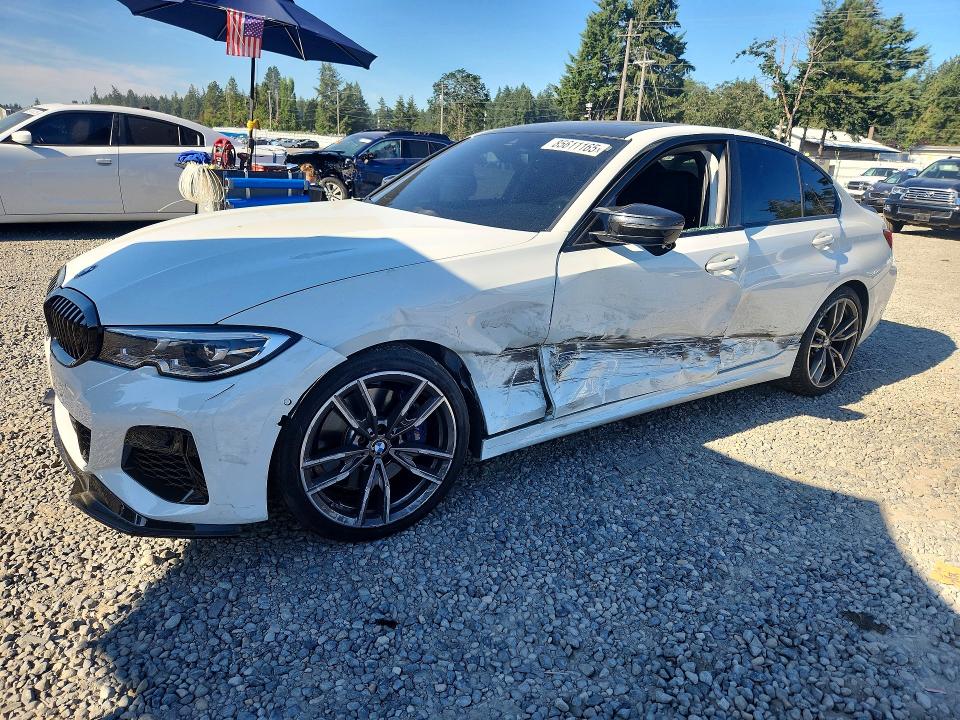 2020 BMW M340i VIN 3MW5U7J04L8B43039 COPART salvage auction — SIDE, WA - BILL OF SALE, sold $18,600 on 2026-07-10 (photo 1)