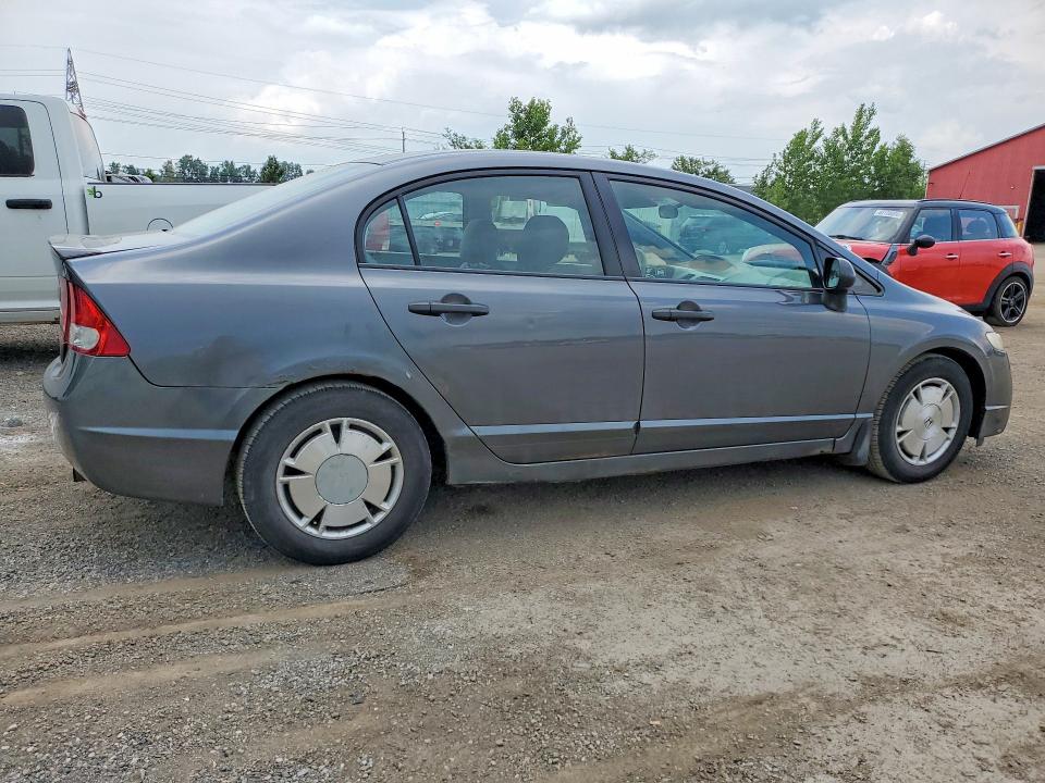 2009 Honda Civic VIN 2HGFA16489H111672 COPART salvage auction — REAR END, On - Permit Salvage, sold $700 on 2026-07-28 (photo 3)