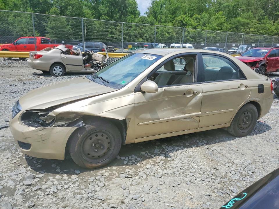 2009 Kia Spectra VIN KNAFE221595651893 COPART salvage auction — SIDE, Md - Cert Of Salvage > 75% Damage, sold $275 on 2026-07-17 (photo 1)