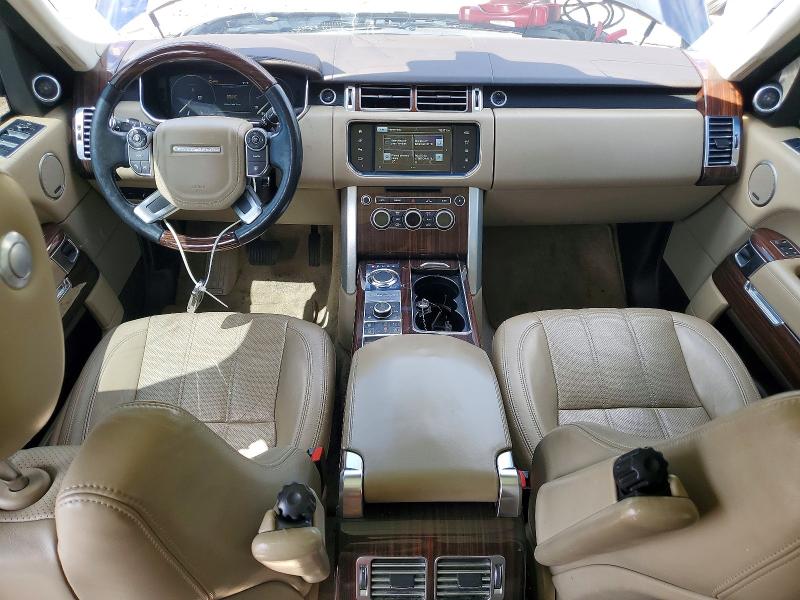 2016 Land rover RANGE ROVER VIN SALGS2VF6GA269649 COPART salvage auction — MECHANICAL, WV - CERTIFICATE OF TITLE, sold $4,450 on 2026-07-27 (photo 8)