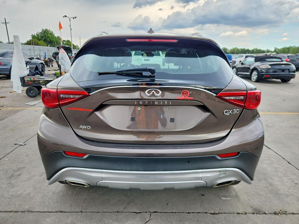 2019 Infiniti Qx30 VIN SJKCH5CR1KA009121 COPART salvage auction — HAIL, Co - Cert Of Title-Rebuilt Salvage, sold $3,600 on 2026-07-29 (photo 6)