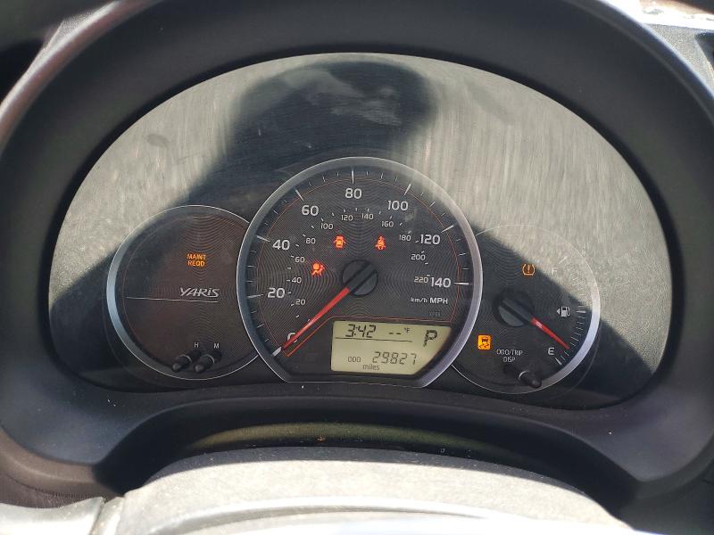 2012 Toyota Yaris VIN JTDJTUD37CD507014 COPART salvage auction — SIDE, CA - DIS/DLR/EXP LIEN PAPERS-SALV, sold $550 on 2026-07-22 (photo 9)