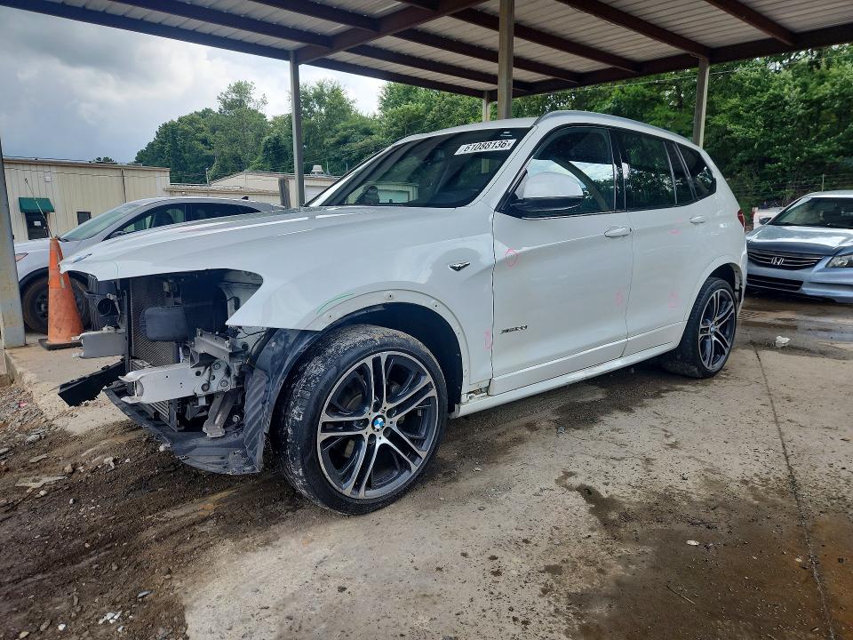 2016 BMW X3 VIN 5UXWX9C59G0D82056 COPART salvage auction — FRONT END, Al - Cert Of Title-Salvage Title, sold $2,600 on 2026-07-24 (photo 1)