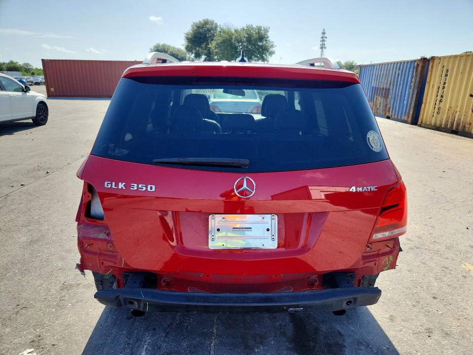 2013 Mercedes-benz Glk-class VIN WDCGG8JB1DG038482 COPART salvage auction — REAR END, FL - CERT OF TITLE SLVG REBUILDABLE, sold $4,350 on 2026-08-04 (photo 6)