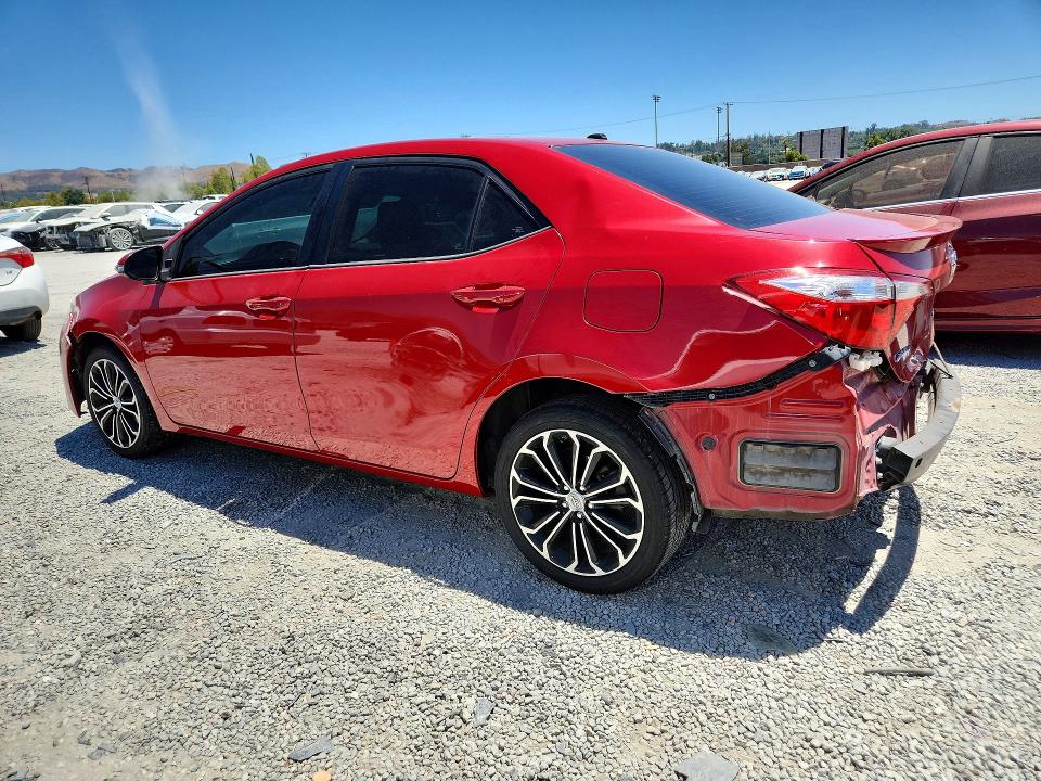 2016 Toyota VIN 5YFBURHE4GP411872 COPART salvage auction — REAR END, Ca - Salvage Certificate, sold $3,600 on 2026-07-15 (photo 2)